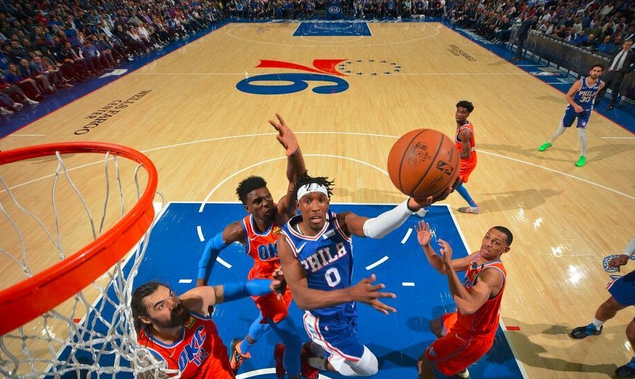 火花四溅！NBA强队对决，俄克拉荷马雷霆挑战费城76人！